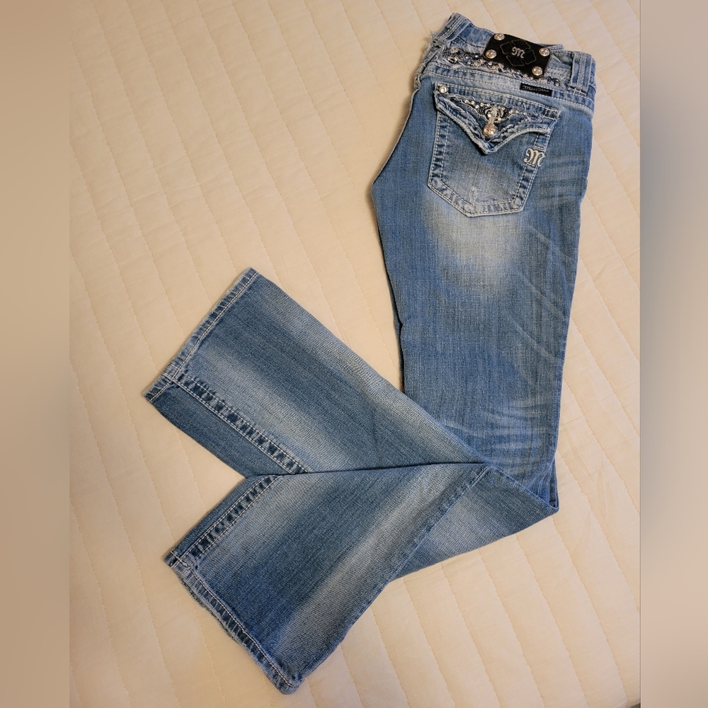 Miss Me JEANS Womens Size 29 Light  Blue Denim